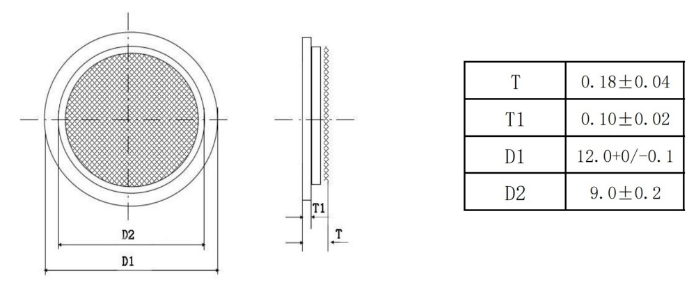 FT-12T-8.0A1 12mm piezoelectric ceramic element product photo
